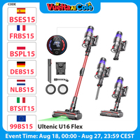 Ultenic U16 Flex Cordless Vacuum Cleaner, 45000Pa Suction, 60Mins Runtime, Greeneye Technology, Folding Tube, Anti-Tangle Brush