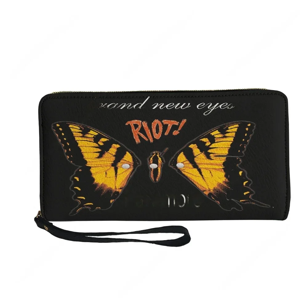 Paramore Rock Band Custom Wallet Purse Mens Womens Teenagers Zipper Long Wallets Double Print  Portable Wallet Gift Bag