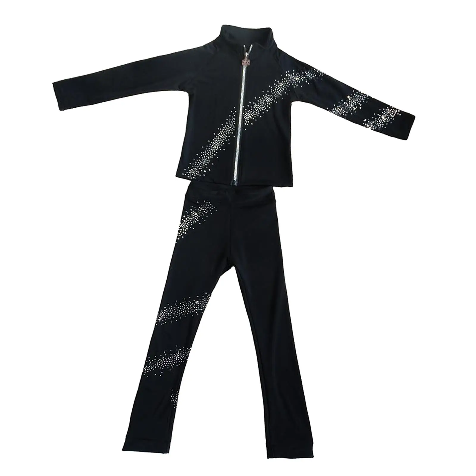 Ice Figure Skate Sportswear Skating Polartec Polar Fleece Jacket Pants with