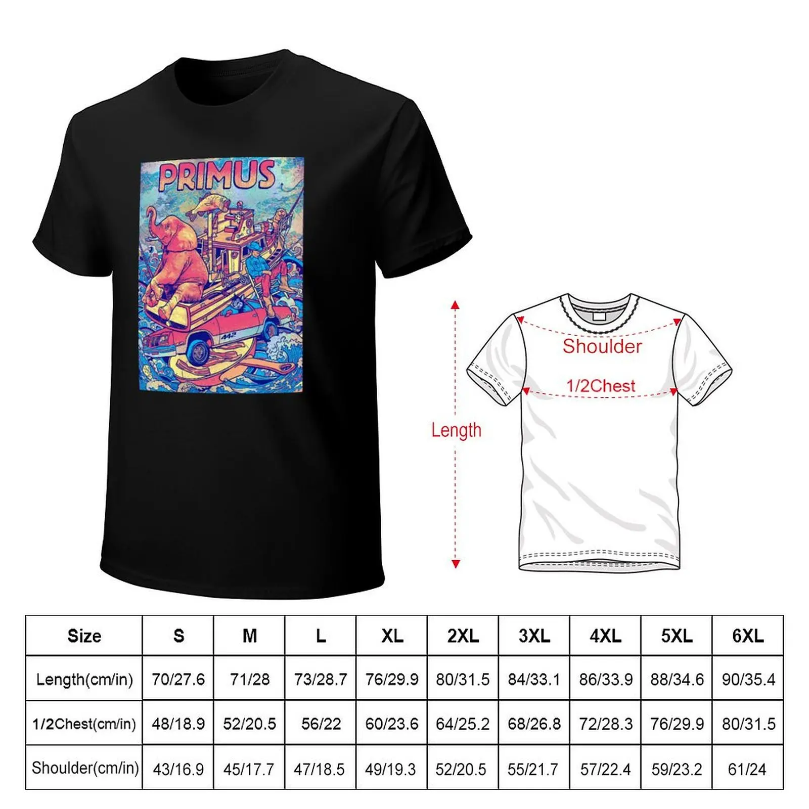Primus T-Shirt Soft Casual Short Sleeve Cotton Tee