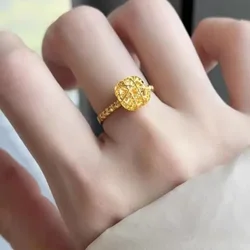 Sparkling Sugar Ring 18k Gold Ring for Woman High-quality Luxury AU750 Ring Party Banquet Fine Jewelry 18K No Demolding