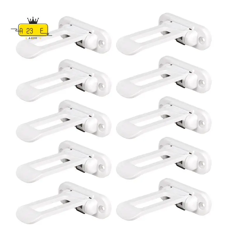 A23E-Child Safety Cabinet Locks - Baby Proofing Cabinet Locks For Toddlers, Easy To Install Mount Design 10Pcs