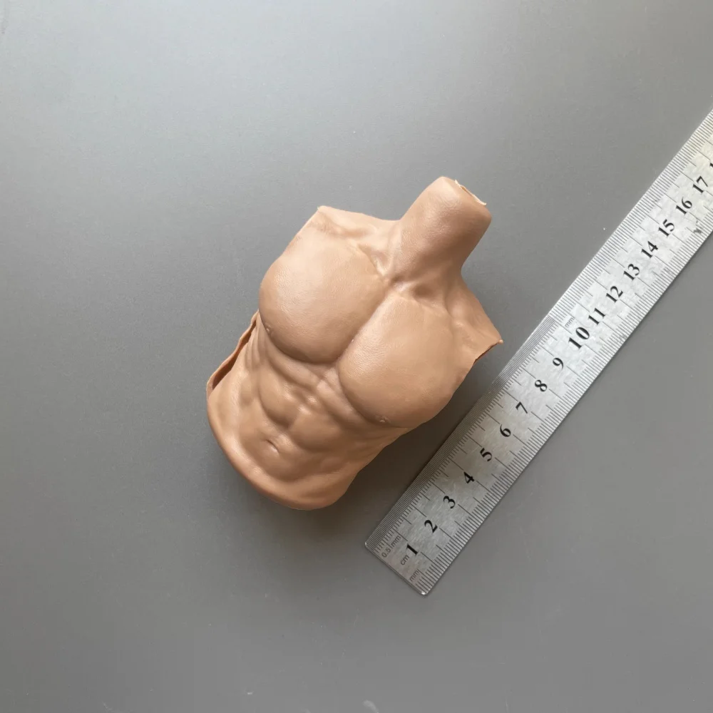 1/6th Male Muscle Strong Half Rubberized Chest Armor Body Vest For 12" B001 DAM Body Doll Scene Component DIY view 3