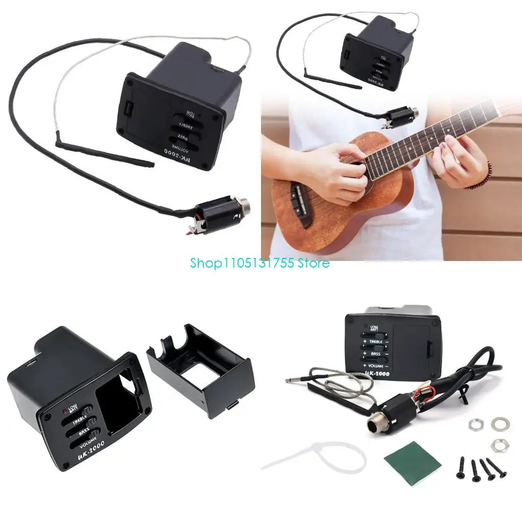 

K0EF Complete 2-полосный набор регуляторов частоты с пластиковой текстурой для фолк-гитар с предварительно смонтированными и