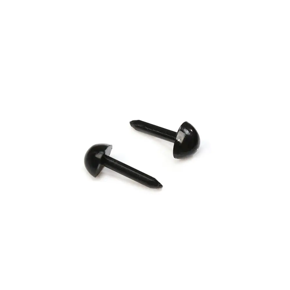 100 sztuk/worek Akcesoria Plastikowe Czarne Oczy Oczy 4.5X5.5MM Bezpieczne Trójkątne Noski