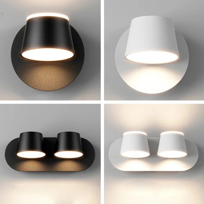 

Modern LED Wall Lamps for Home, Hotel, Lighting Decoration, Bedrooms, Staircases, Bedside Lighting, Square Wall Lamps