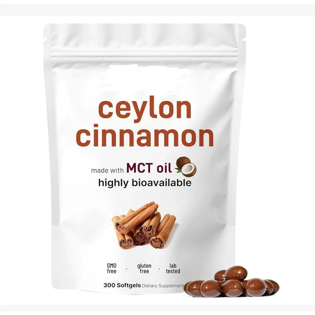Ceylon Cinnamon + MCT Oil Softgels - Metabolic Support, Highly Bioavailable, Gluten-Free, Non-GMO