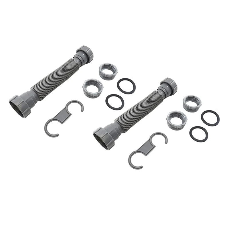 

A76K 2 шт. кухонная раковина, мусорная труба, переливная труба для кухонной мойки, износостойкая раковина, запасные части для сантехники, комплект