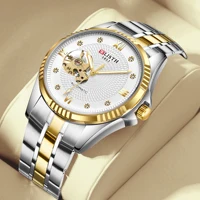 Reloj mecánico de lujo para hombre, reloj mecánico deportivo luminoso de acero inoxidable para negocios, reloj resistente al agua, reloj de regalo para hombre