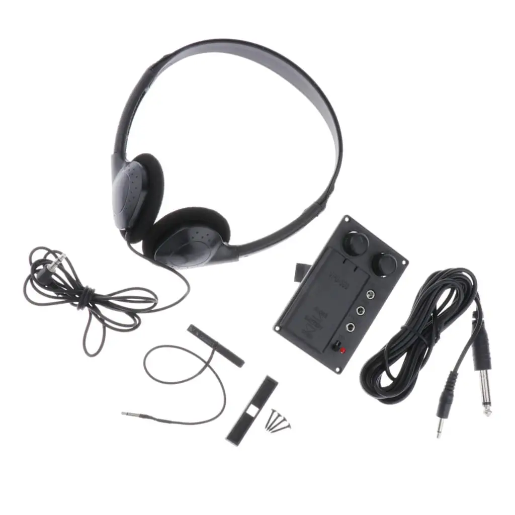 

Fiddle Piezo Pickup System With Headphone Cable for Violin Replacement Parts