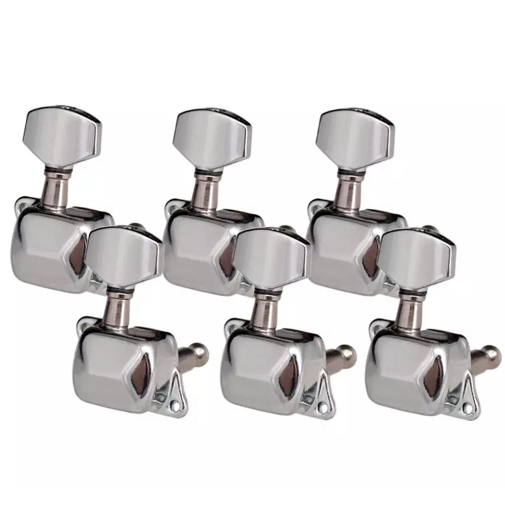 6R Semiclosed Guitar Tuning Peg Keys Tuners Machine Head Electric Guitar Part Replacement Musical Instrument Accessories