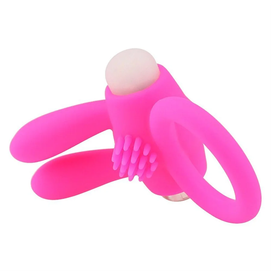 Rabbit Vibrating Penis Ring Delay Ejaculation Vibrator Cock Ring Clit Stimulation Penis Erection Cockrings Sex Toys For Couples