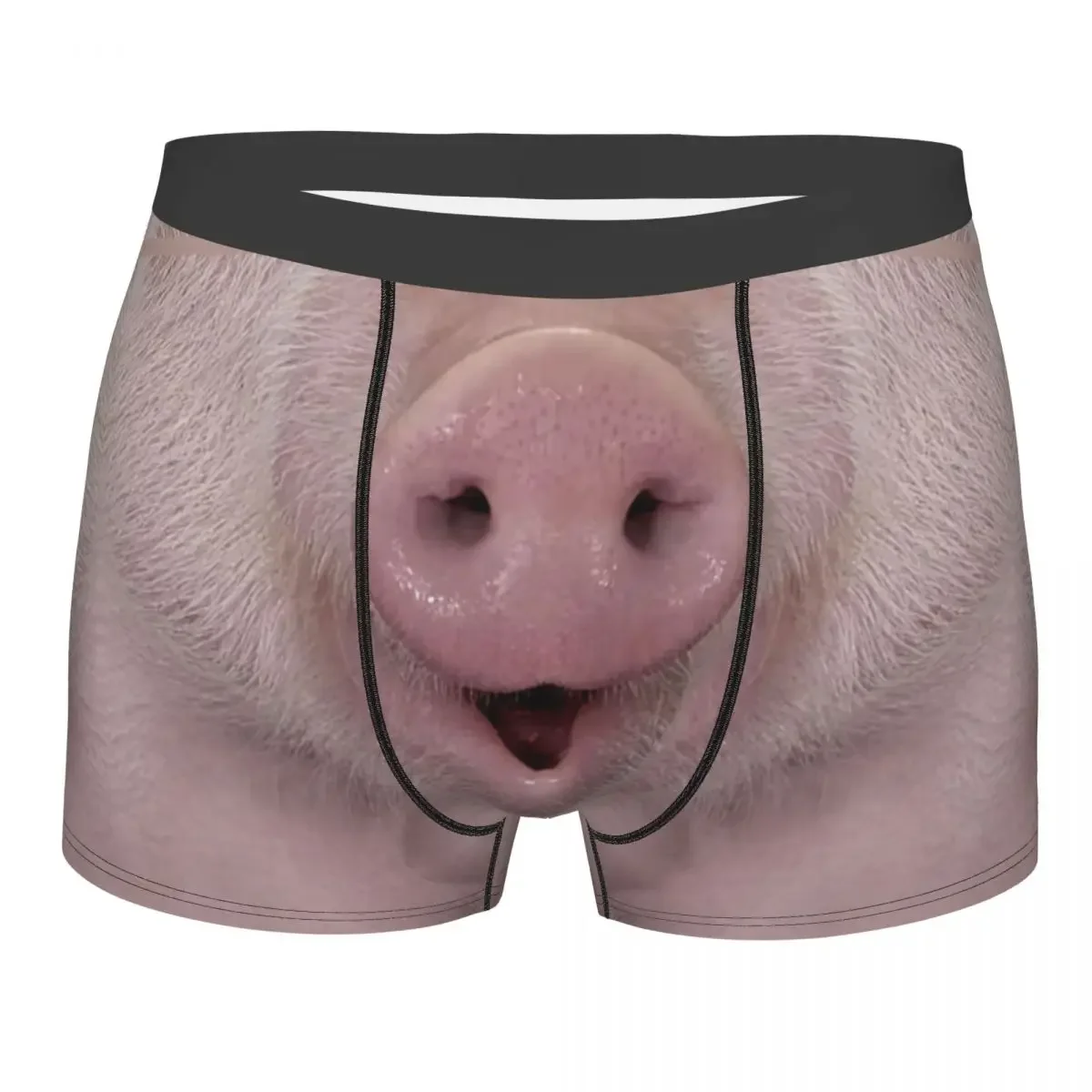 Fashion Funny Pig Nose Boxers Shorts Panties Male Underpants Stretch Animal Snout Briefs Underwear