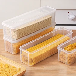 Noodle Storage Box Plastic Spaghetti Preservation Box Food Holder Fresh-keeping Sealed Green Oonion Container Box Kitchen Fridge