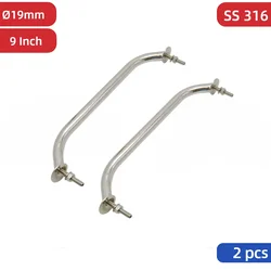 2 PCS Marine Grade 316 Stainless Steel Boat Grab Handle