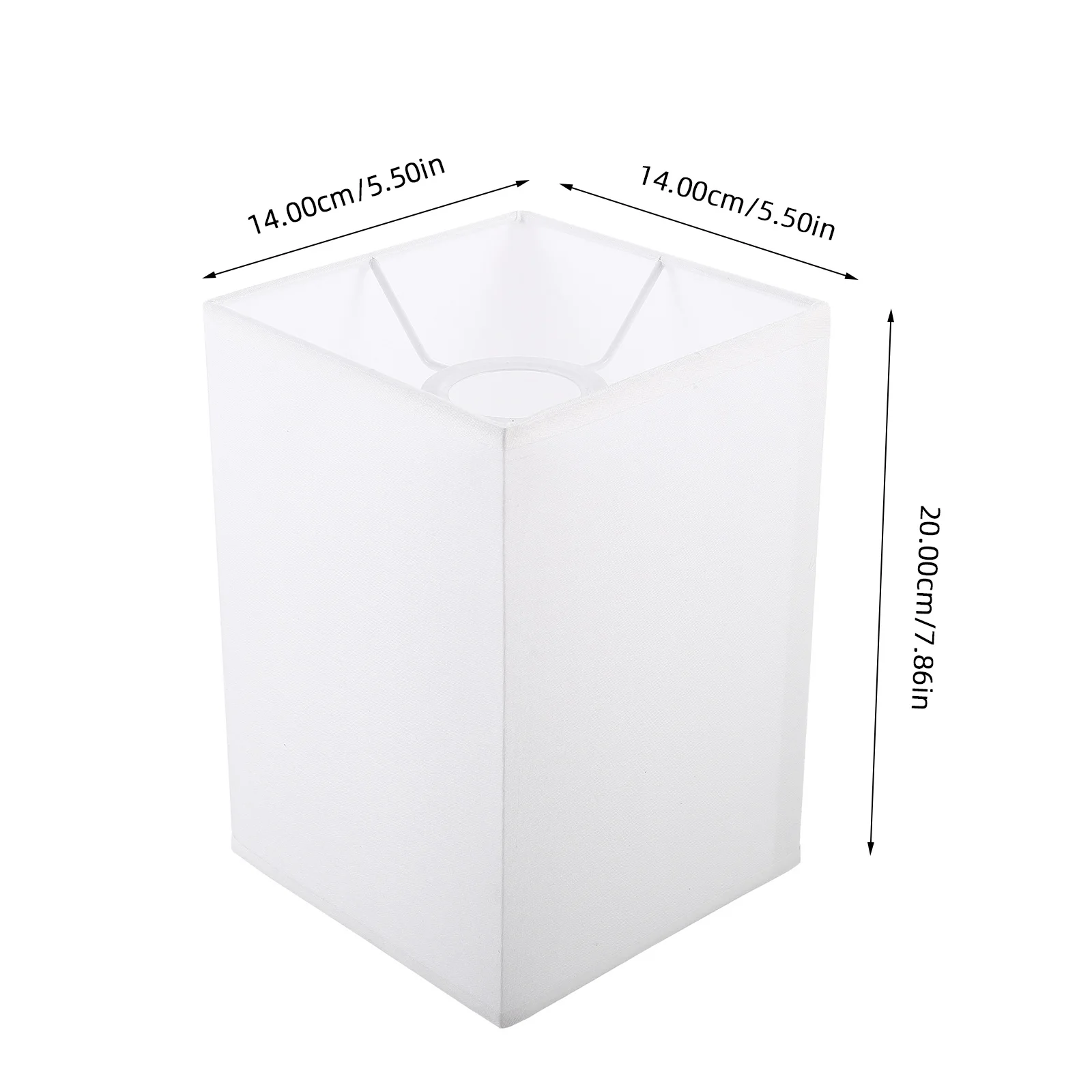 Pantalla de lámpara de mesa cuadrada, marco de hierro de tela Tc, luz suaviza para dormitorio, sala de estar, Hotel, pantalla de repuesto pequeña y moderna