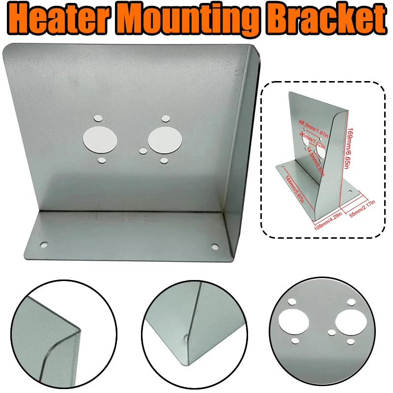 Air Diesel Parking Heater Base Mounting Bracket Floor Plate Car Truck Van For Eberspacher Webasto Desiel Marine Bracket Silver