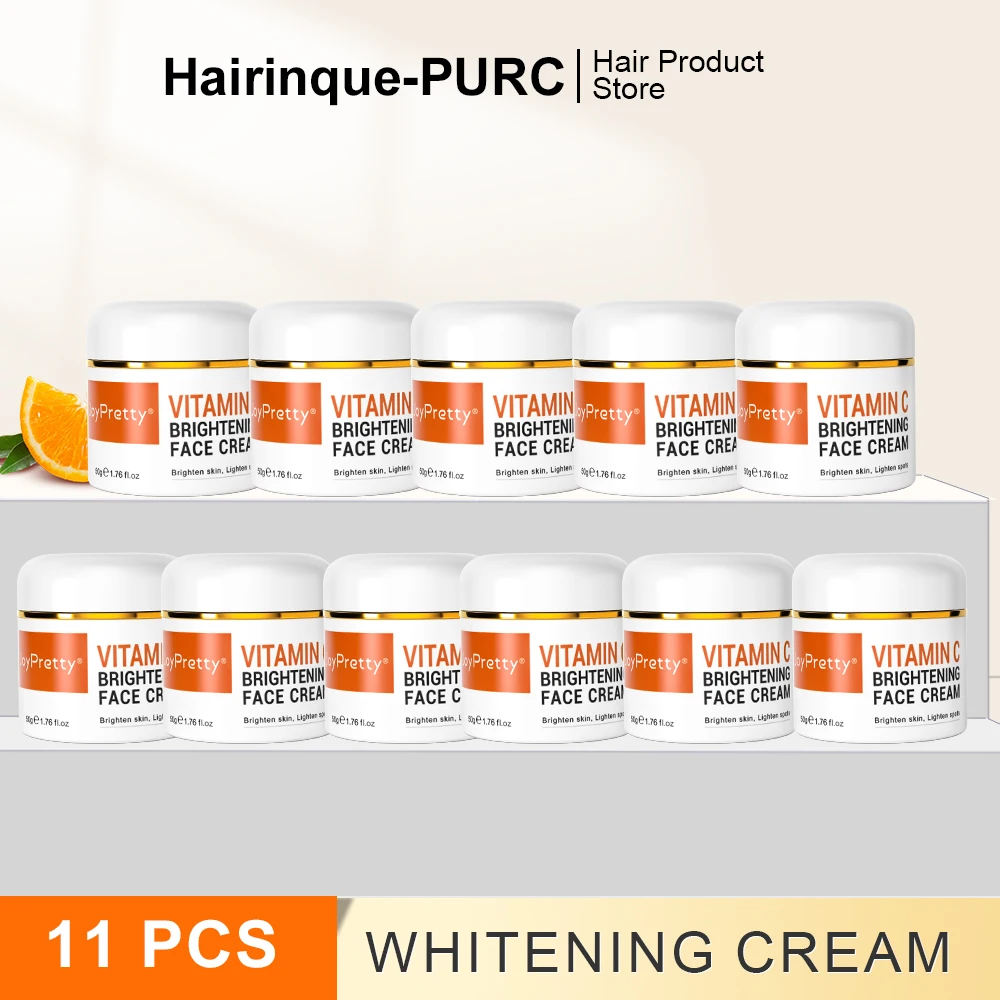 JoyPretty Vitamin C Cream For Face Dark Spots Remover Fading Hyaluronic Acid Moisturizing Whitening Cream Skin Care Products