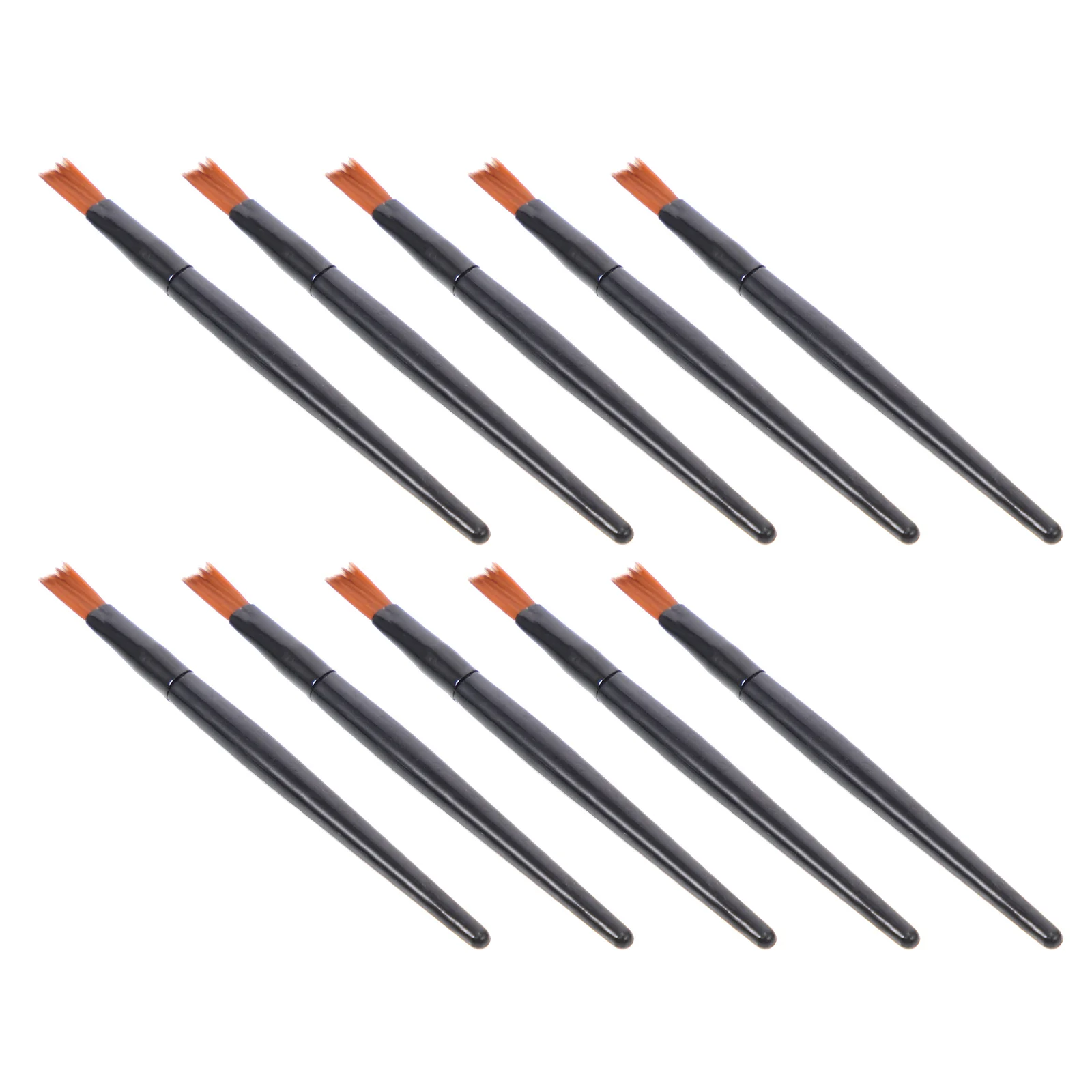 

100Pcs Small Lipstick Brush Compact Portable Black Aluminum Tube for Lip Balm Cream Gloss Eyeshadow Application Tool