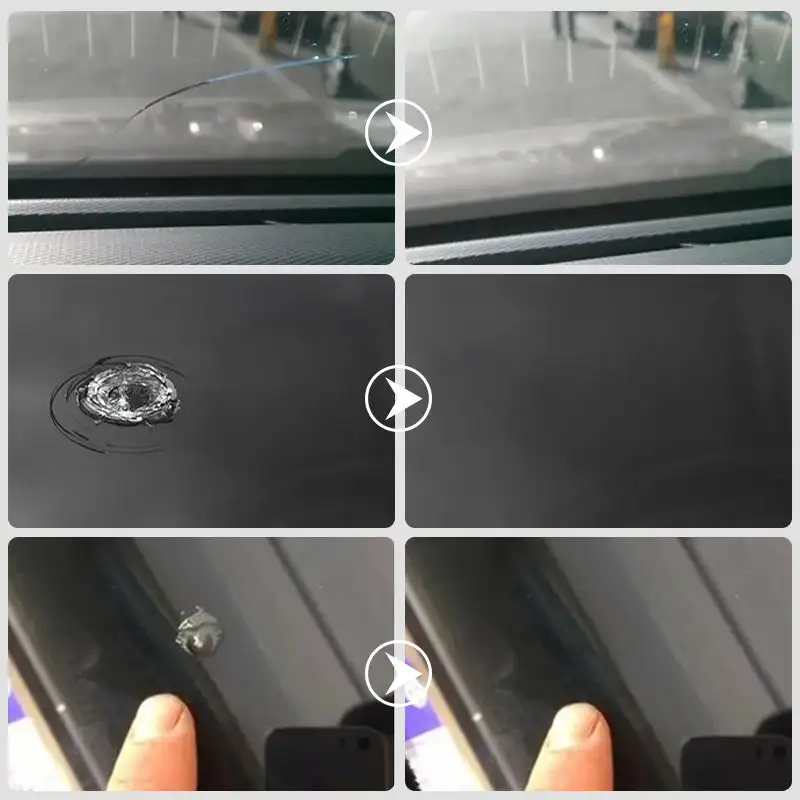 Automotive Glass Nano Repair Fluid Car Windshield Crack Repair Fluid Resin Cracked Glass Repair Glass Corrector Crack Repairing