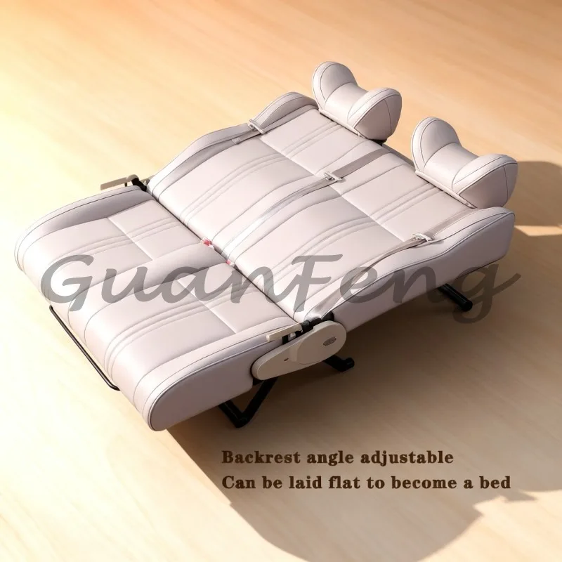 Folding Car Seat Bed Chair with Completely Flat Backrest, Multi-function Convertible Seat, Suitable for RV, Camper, Modification