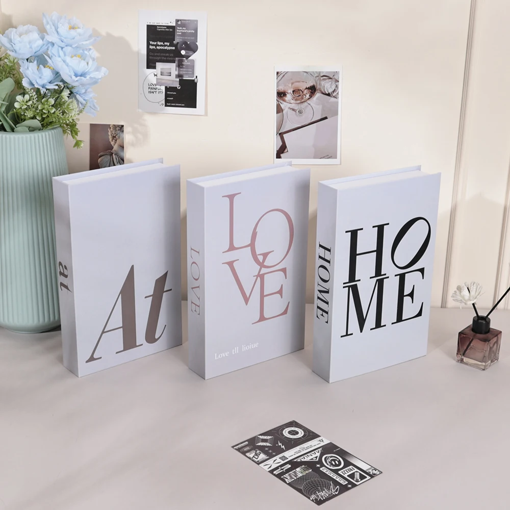 Simple Luxury Fake Books Home Decoration Remote Control Storage Box Coffee Table Fashion Living Room Home Decoration Accessories