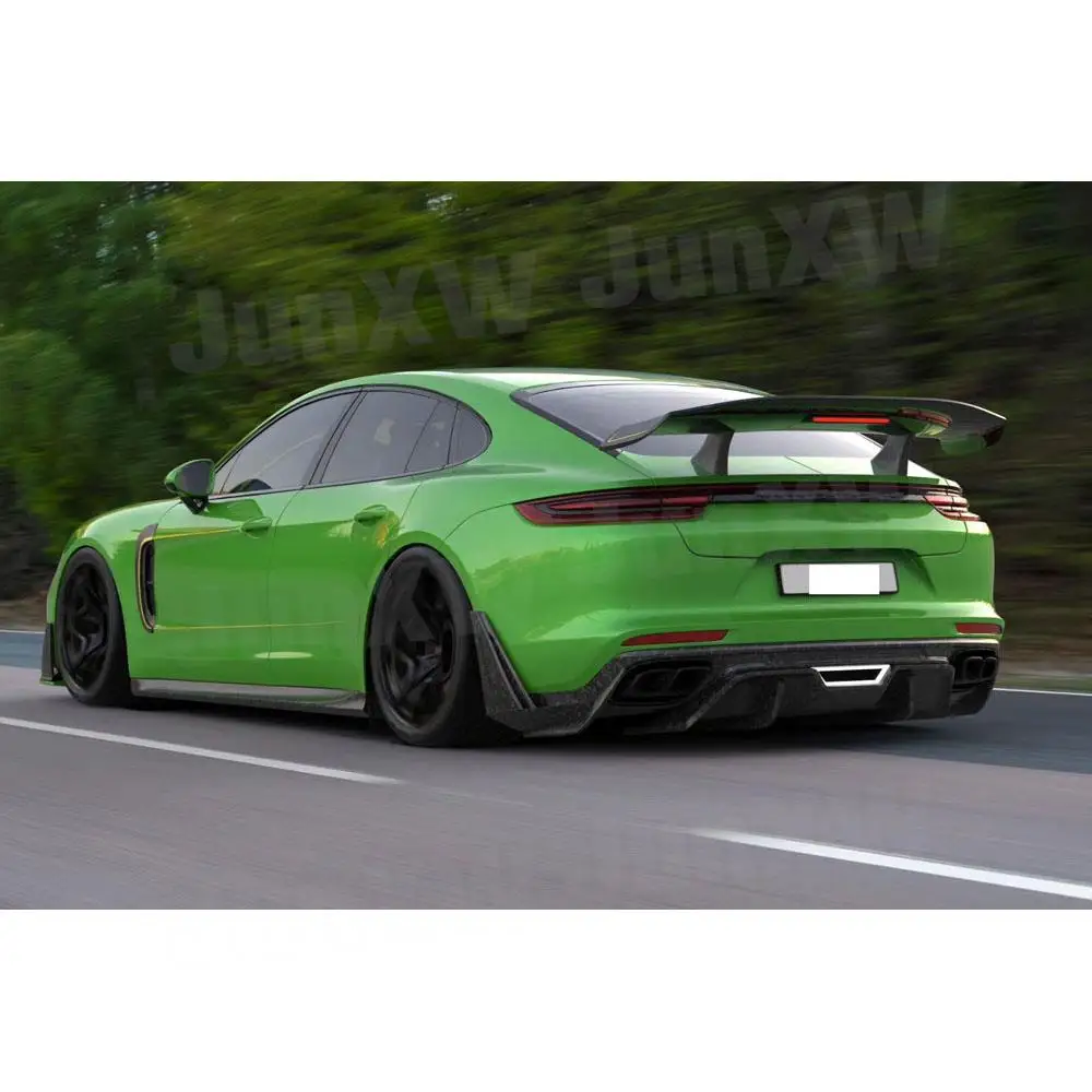 Dry Carbon Fiber Rear Spoiler Tail Wings For Porsche Panamera 971 2017-2019 Forged Boot Racing Spoiler