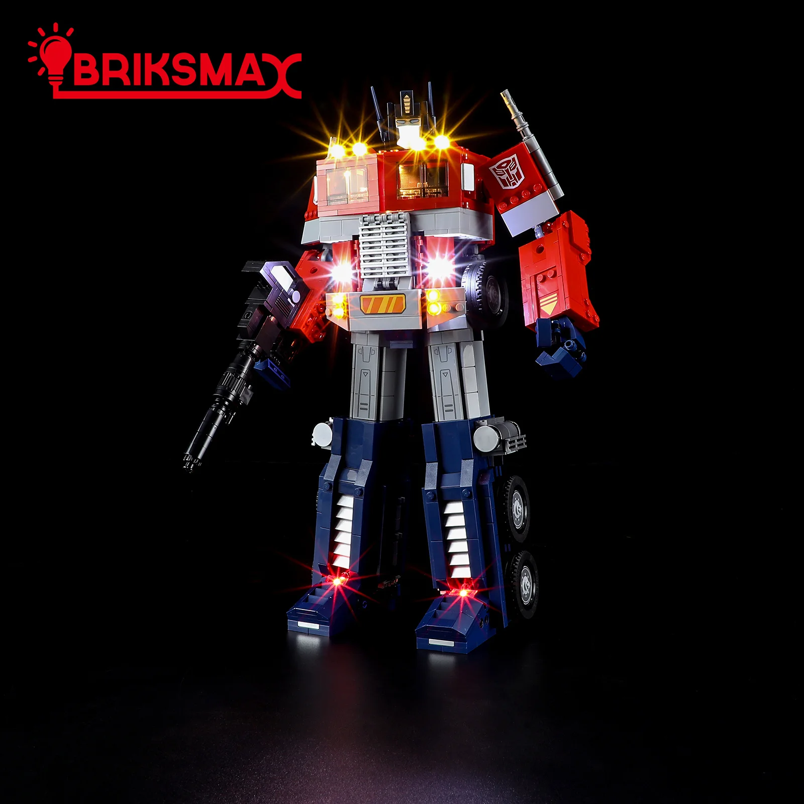 

Набор строительных блоков BriksMax со светодиодной подсветкой для 10302 Optimus Prime (без модели), игрушки для детей