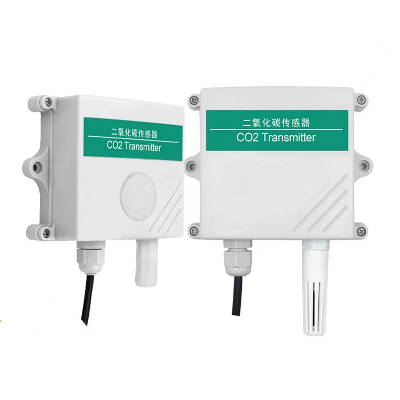 CO2 carbon dioxide temperature and humidity sensor transmitter RS485 4-20ma 0-5V output 3 in 1 gas detector