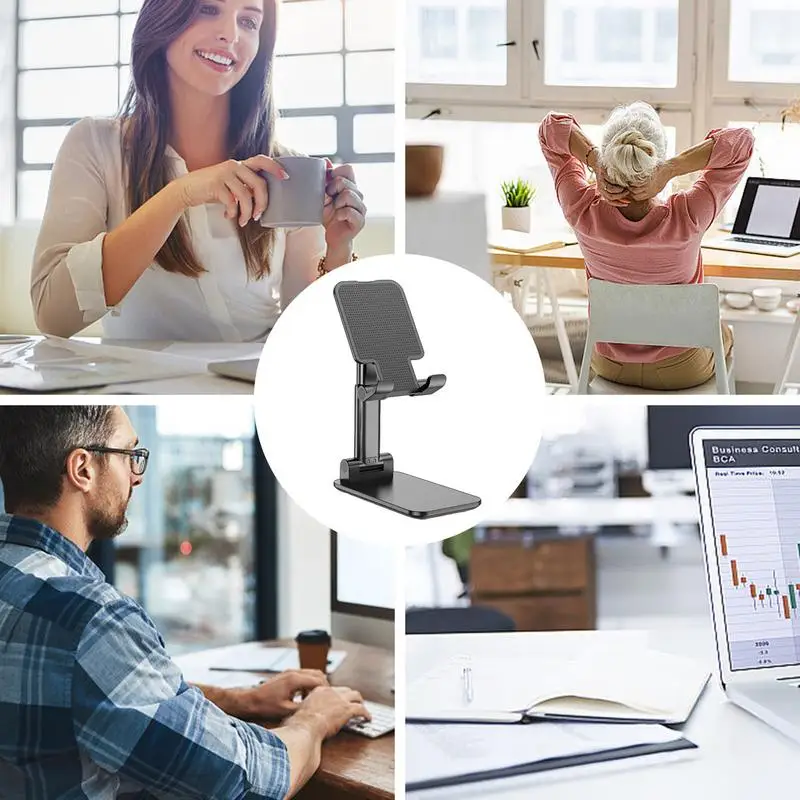 Foldable Cell Phone Stand Phone Stand For Desk Foldable Phone Holder For Desk Mobile Stand Cell Phone Stands Desk Accessories