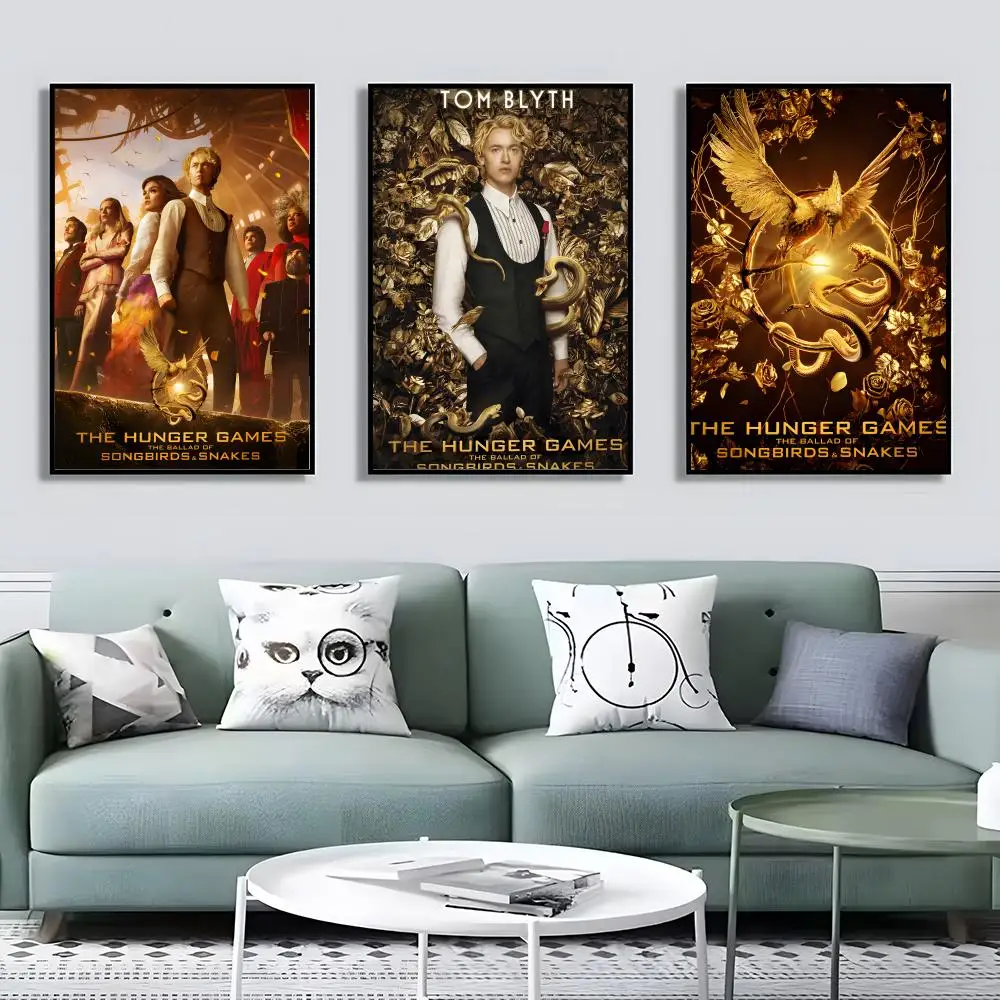ملصق ألعاب The H-Hunger مقاوم للماء من القماش المقاوم للتجاعيد جدار الفن سهل التعليق ديكور المنزل لغرفة المعيشة وغرفة النوم #3
