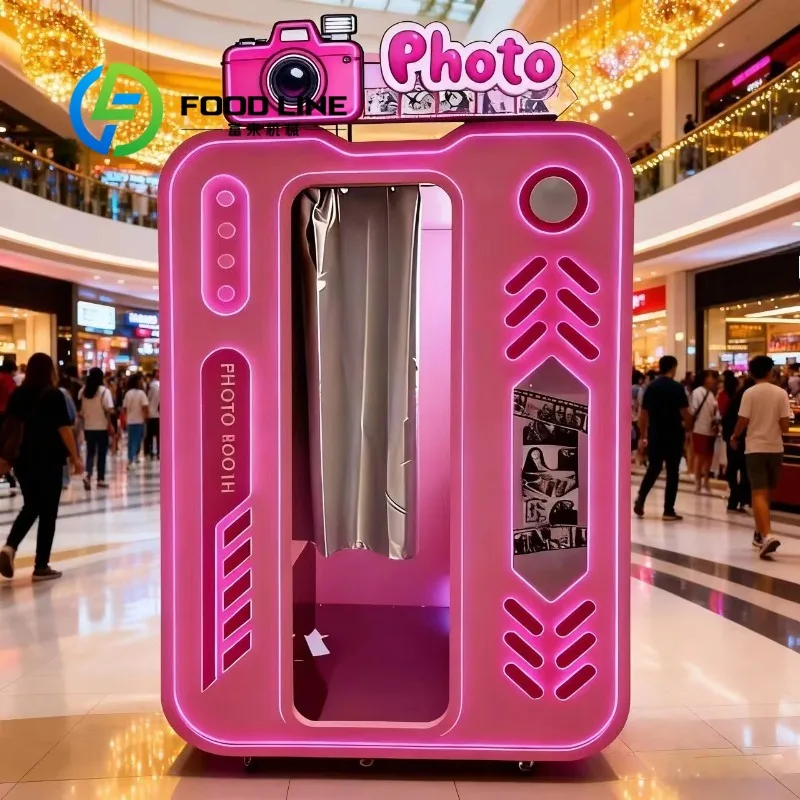 High End Photo Booth Machine Professional-grade Camera And Software For Luxury Hotel Resort And High Traffic Commercial Location