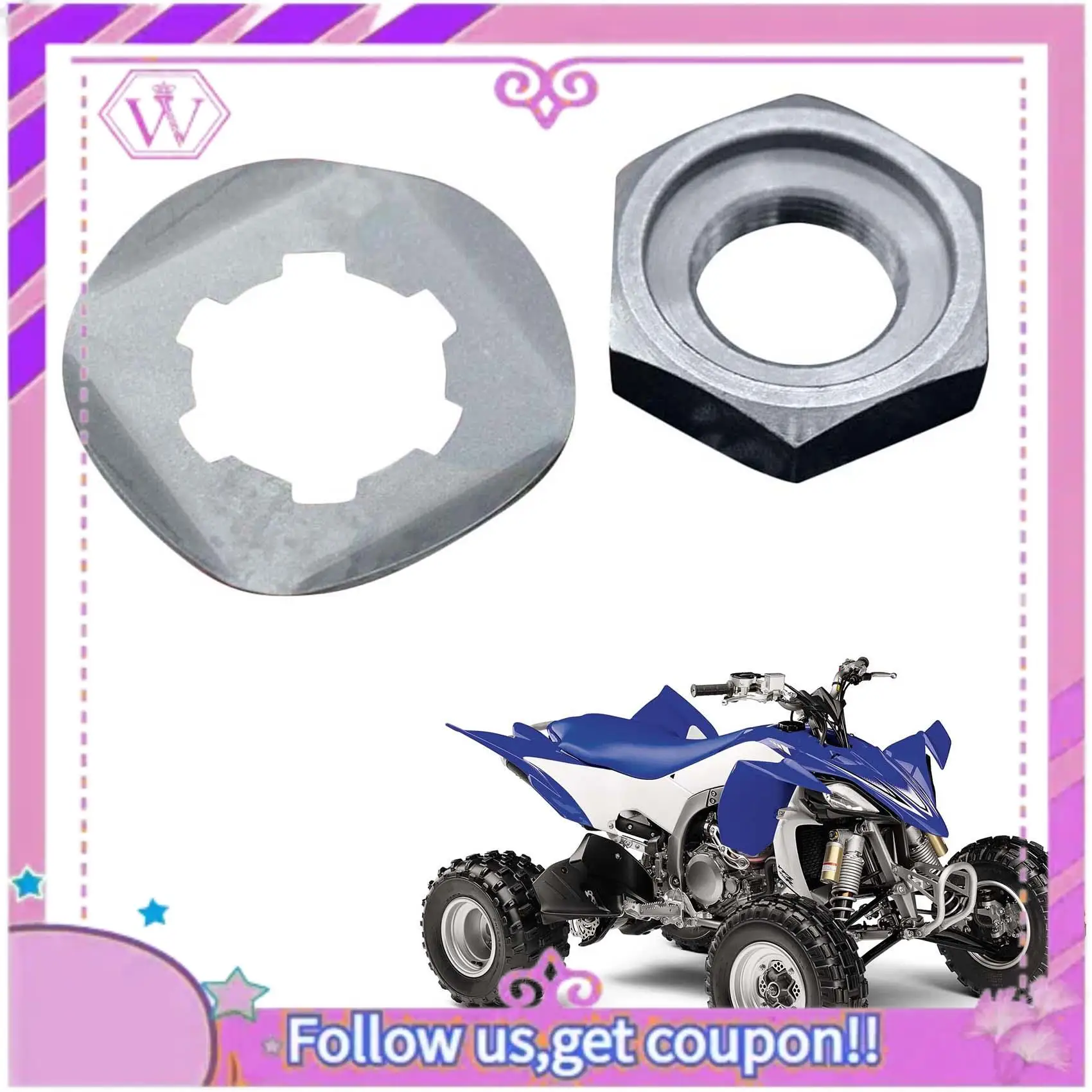 

Latest For Yamaha Banshee YFZ350 YZF600R FZS 600 Front Sprocket Nut Lock Washer 90179-18020-00/90215-21239-00