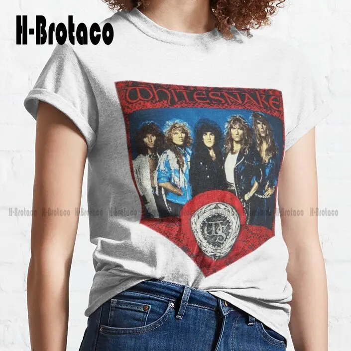 Legend legal enfrenta whitesnake arte banda presente para fãs trending camiseta camisas femininas de algodão ao ar livre simples camiseta casual