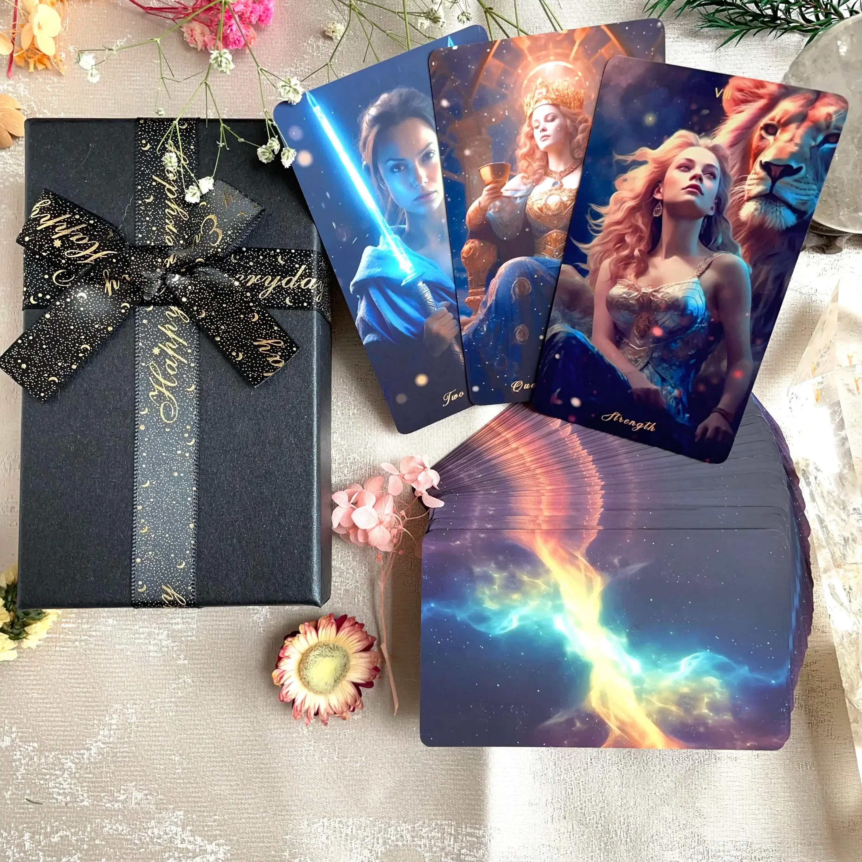 Aestheticism Original Card Genuine Collection Occult Oracle Astrologers Star Realm Tarot Cards Deck Exquisite Set 12x7 Spanish