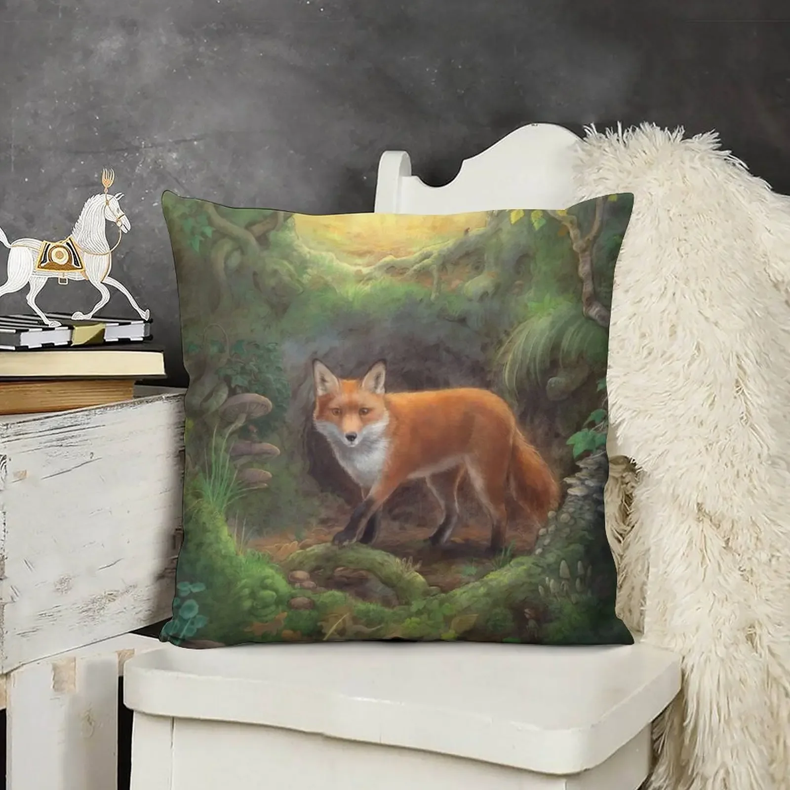 

The Fox Den Throw Pillow Throw Pillow Covers Decorative Sofa Cushion Custom Cushion sleeping pillows pillow