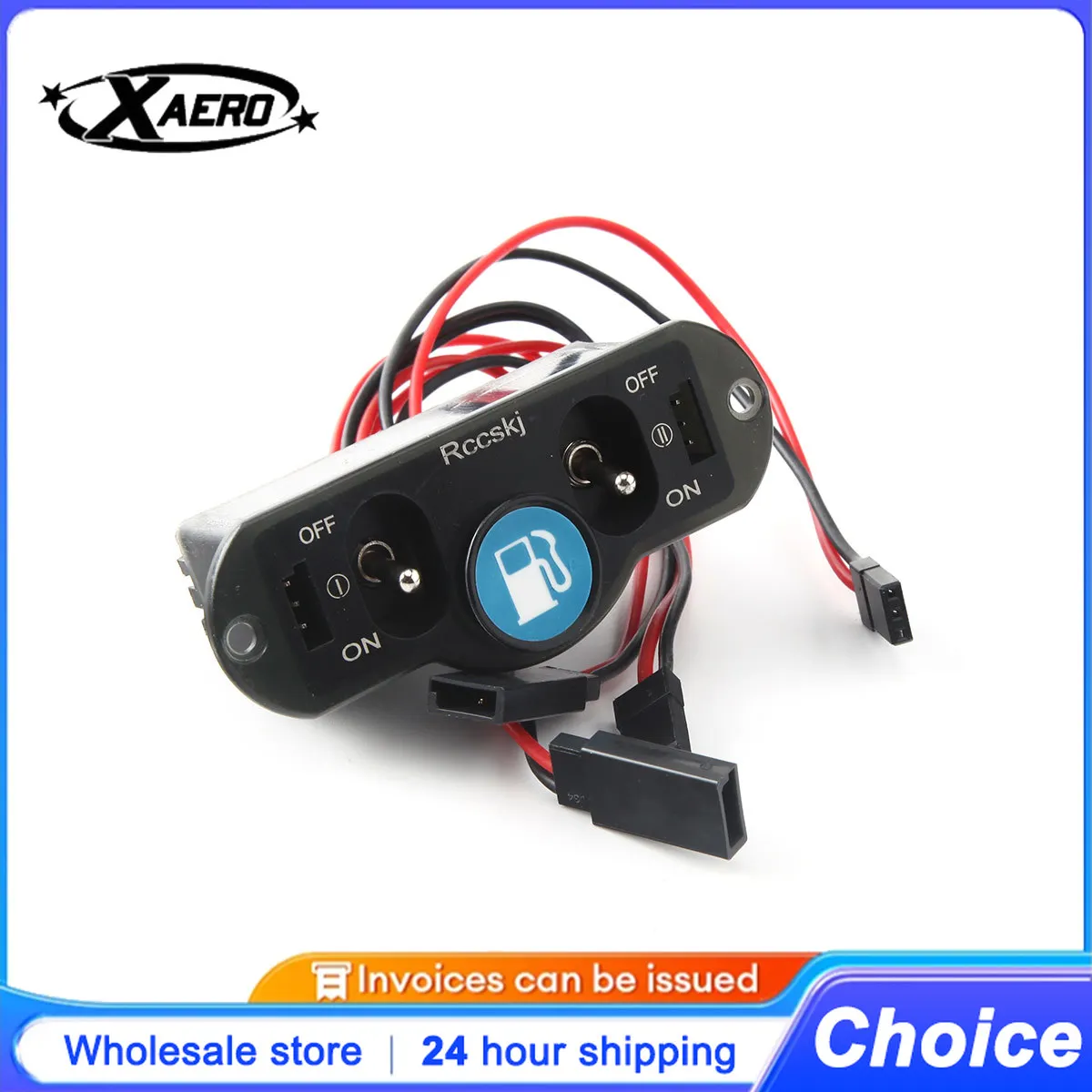 

Dual Fuel Power Switch for Methanol RC Models with Charging Port & Waterproof Design