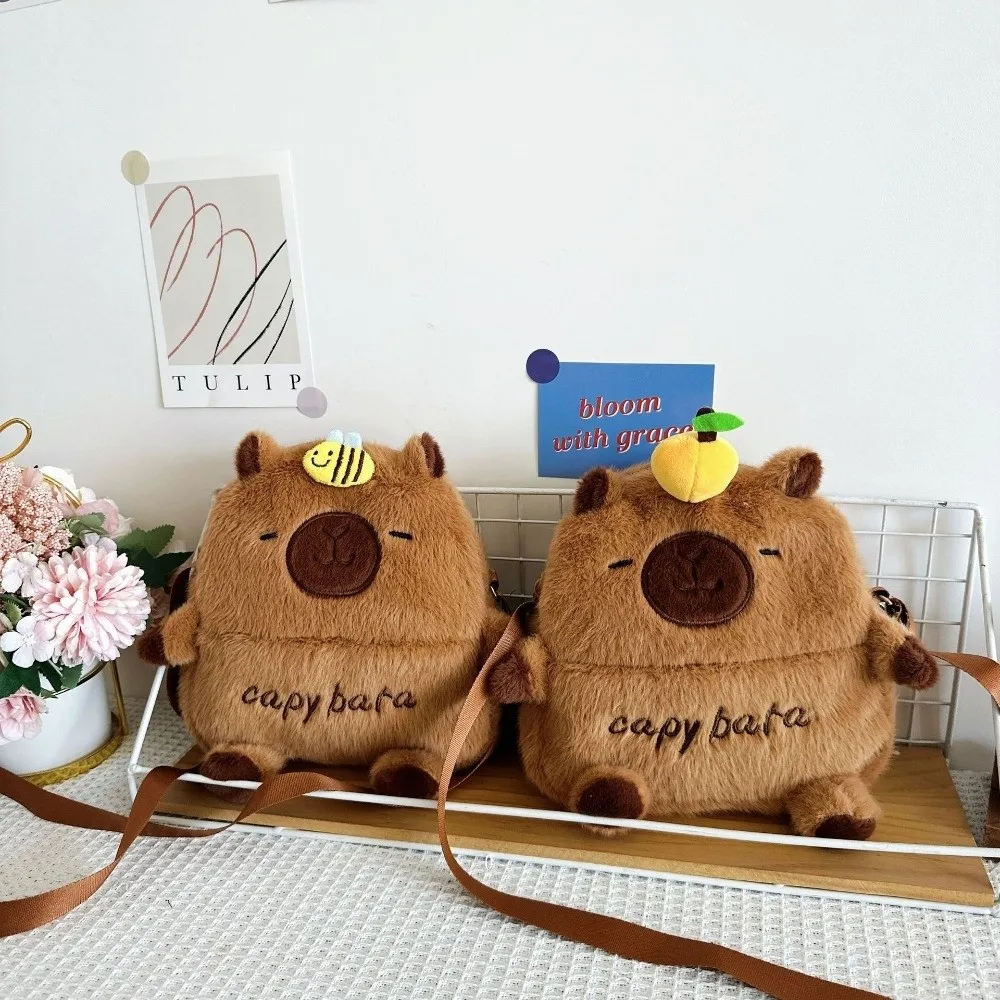 جديد الكرتون كابيبارا حقيبة الهاتف كروسبودي سستة حقيبة كتف مع حزام قابل للتعديل حقيبة تخزين سعة كبيرة