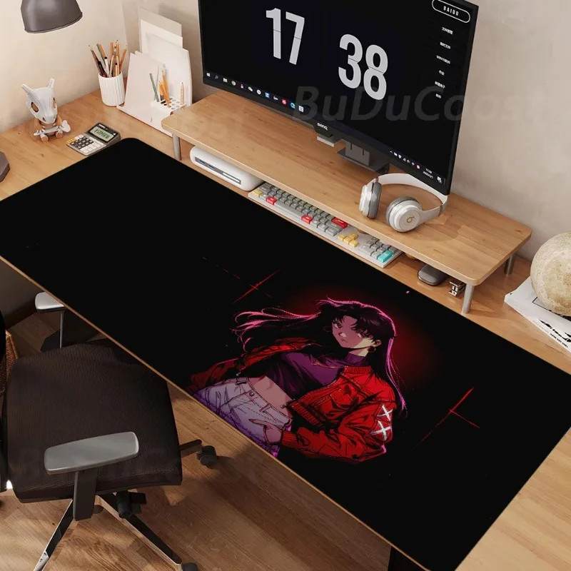 MINISO EVANGELION Anime Gaming Mouse Pad High-Resolution Printing Locking Edge Large Office and PC Esports Accessories Game