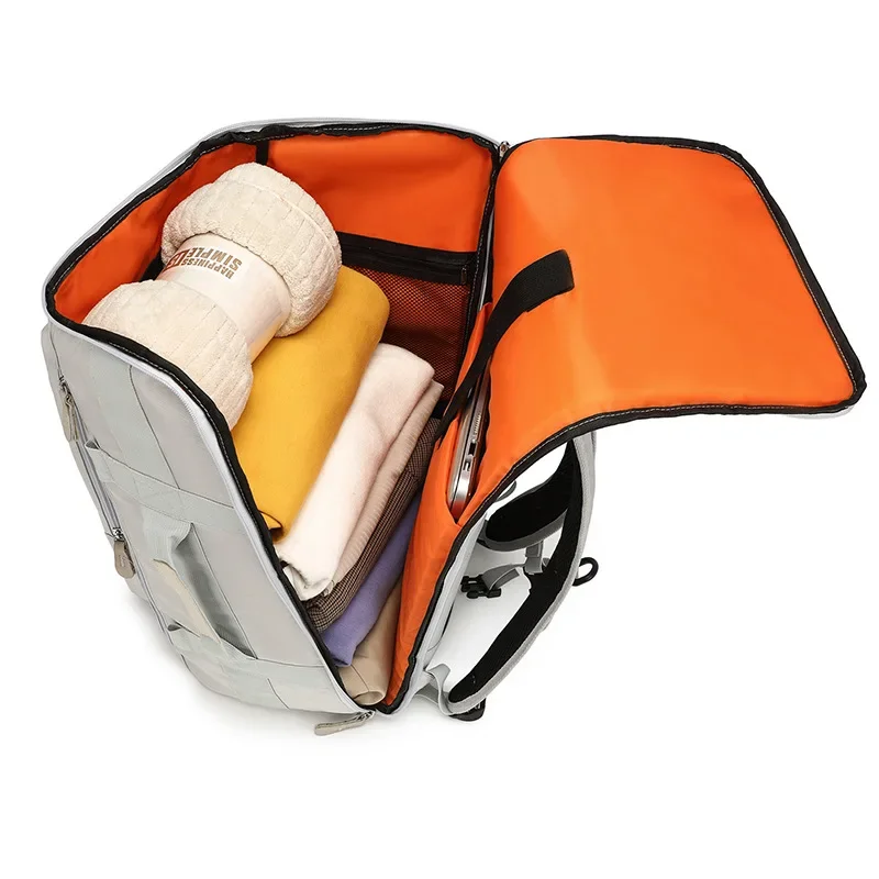 حقيبة ظهر جديدة ذات سعة كبيرة للتنقل في الهواء الطلق للسفر والكمبيوتر المحمول حقيبة كتف مزدوجة عصرية متعددة الوظائف مقاومة للماء