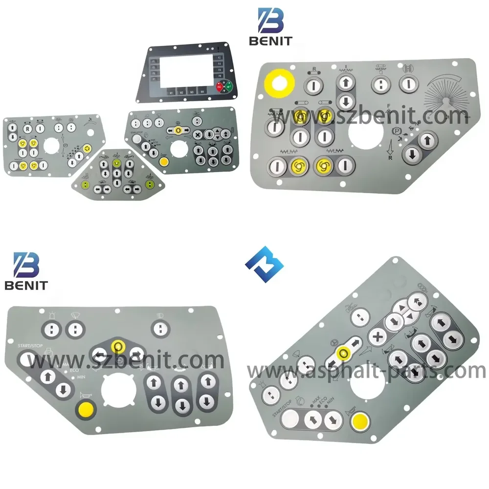 

2026 Hot Item S1800/S1900/S2100 Paster Control Panel Sticker Main Console Button Panel Film for Asphalt Paver Parts