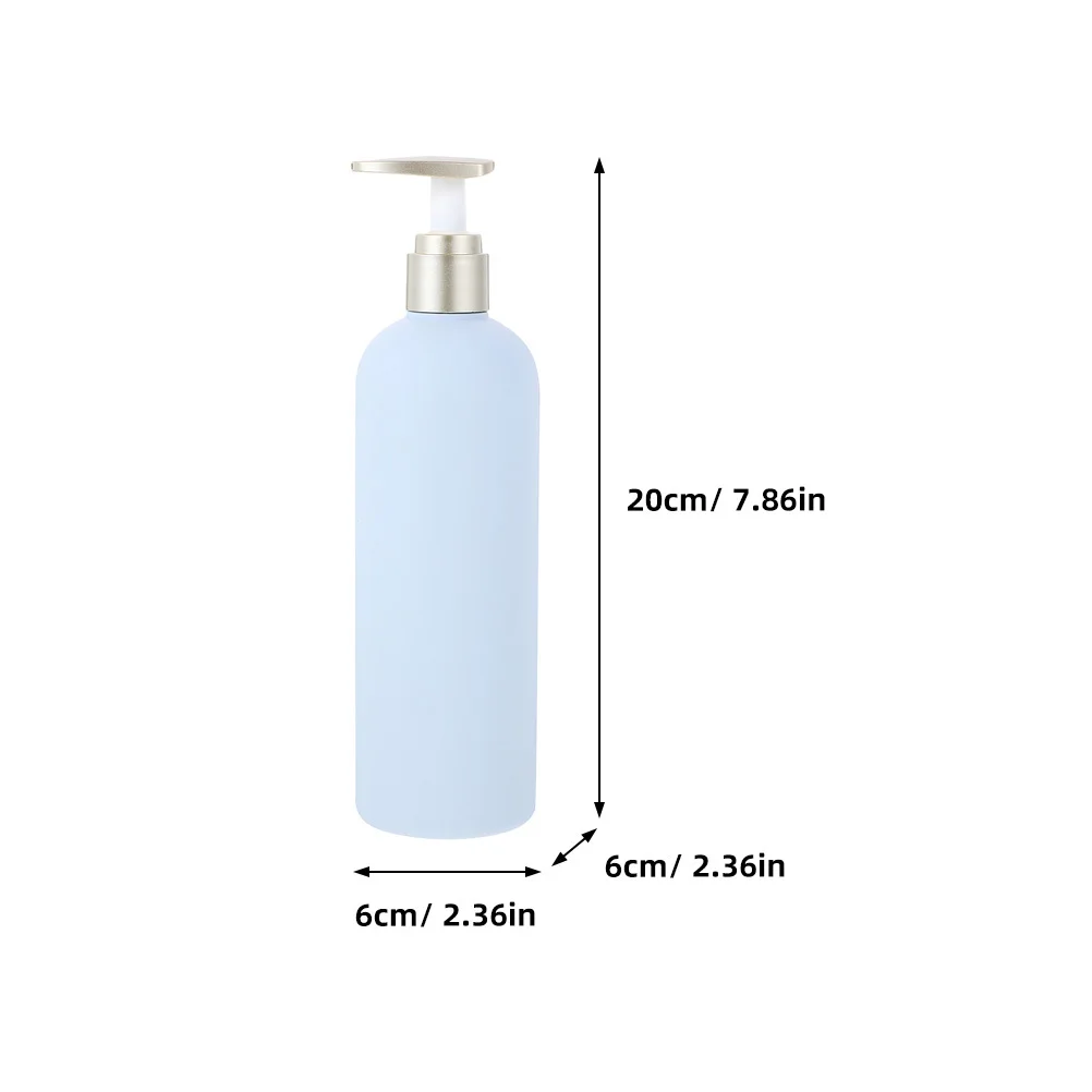 4 szt. Butelki z pompką do płynów, wielokrotnego użytku, 400 ml, puste butelki z pompką do szamponu, żelu pod prysznic, płynu do ciała, dozownik.