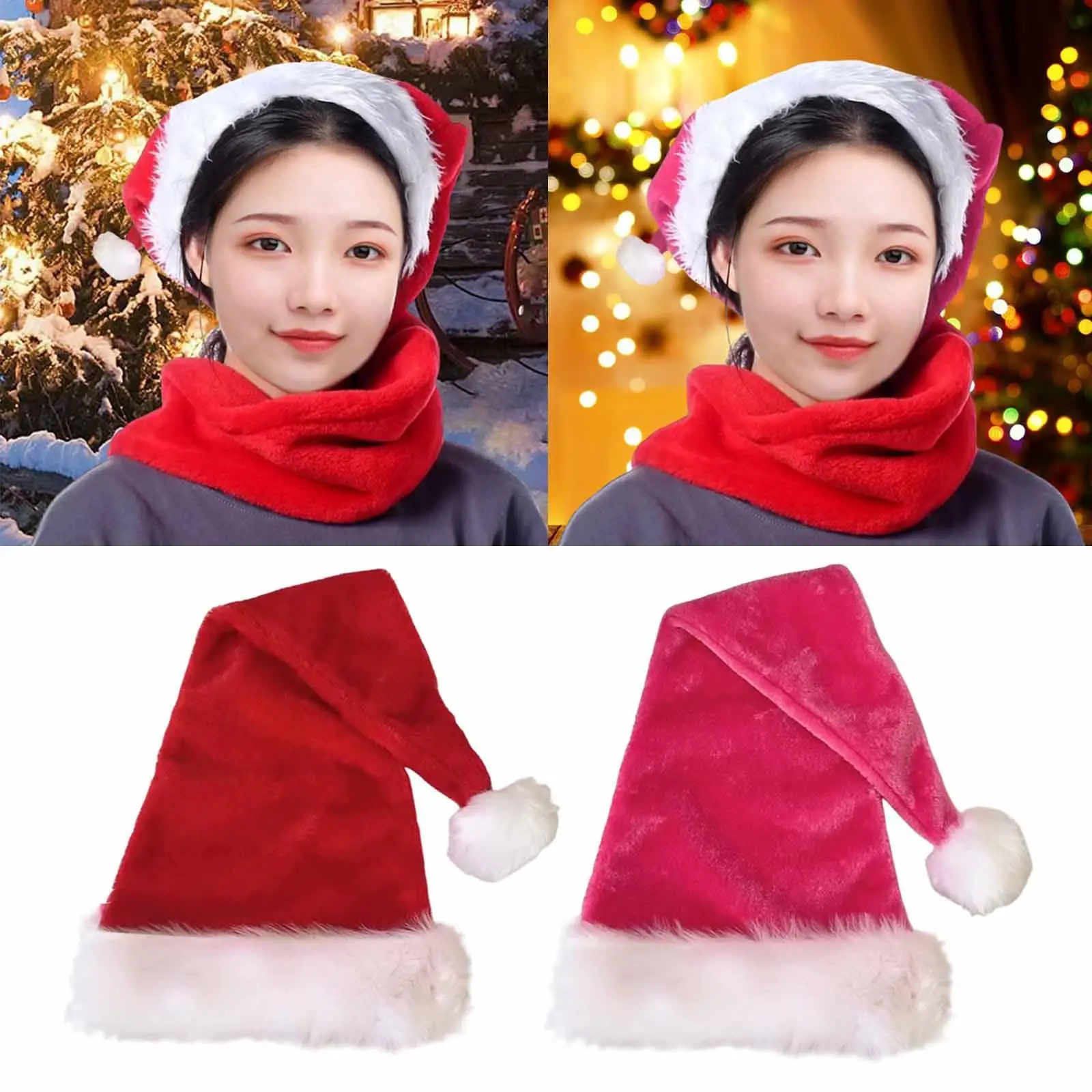 Santa Hat Santa Caps Funny Christmas Hat for Nightclub Festival Fancy Dress