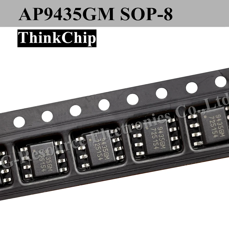 (10 pcs) AP9435GM SOP-8 9435GM AP9435 Power Management IC Chip 9435GM SOP8 Chip for Electronic Projects Integrated Circuit