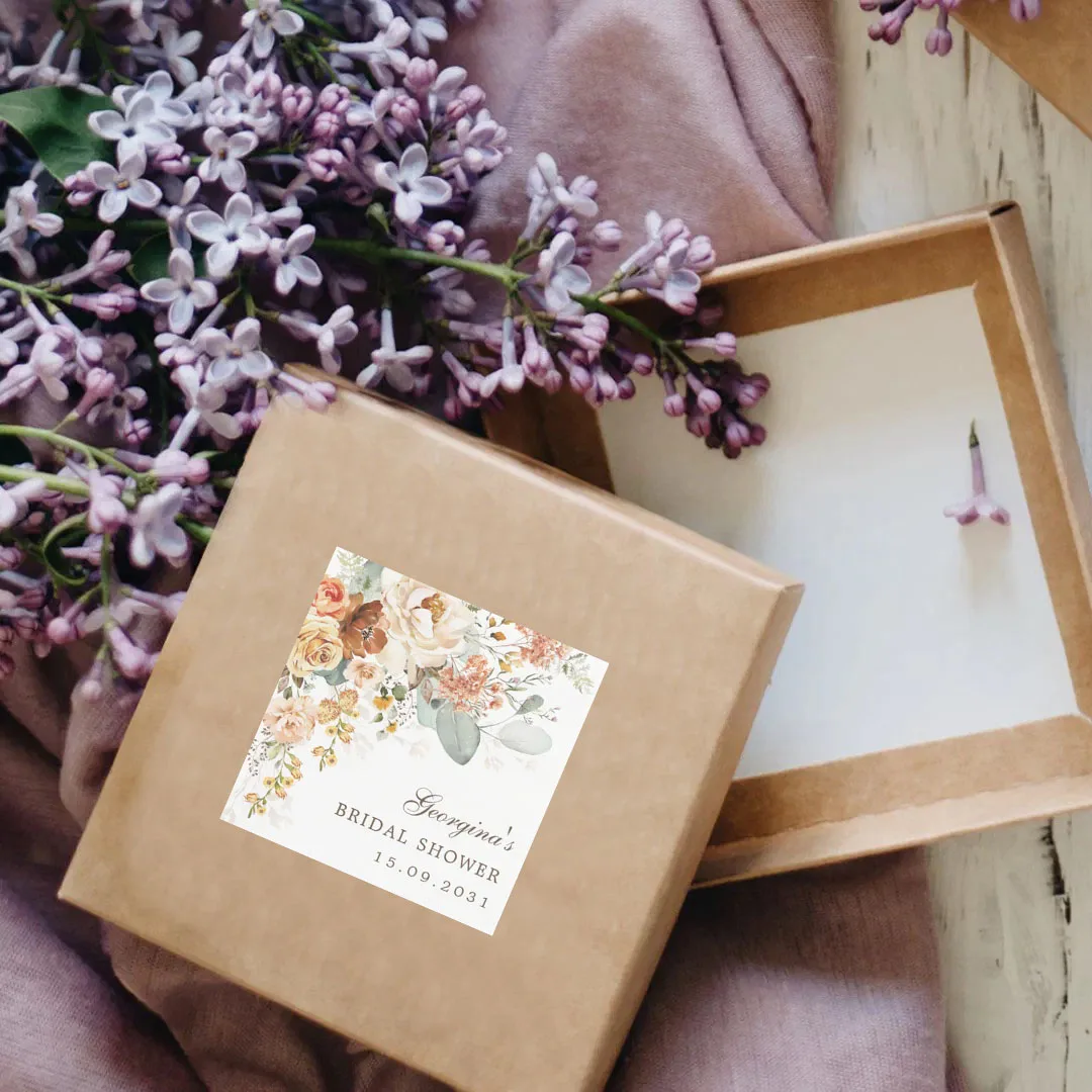 สติกเกอร์ชื่อและวันเกิดแบบกำหนดเอง 90 ชิ้น (สำหรับงานแต่งงาน พิธีบัพติศมา การ์ดเชิญงานปาร์ตี้)