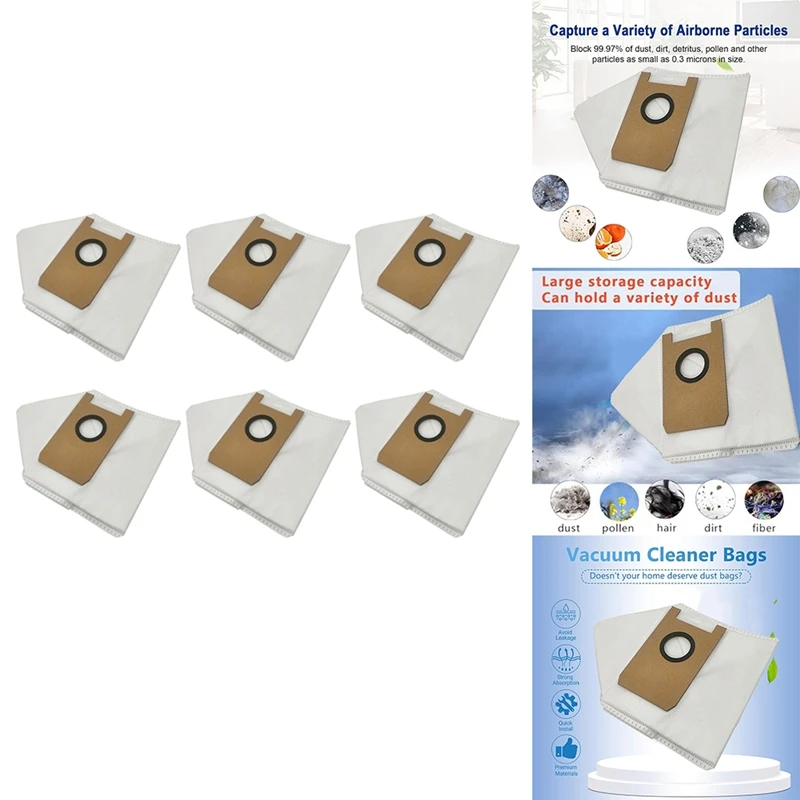 For Airrobo T20 Robotic Vacuum Cleaner Dust Bag Replacement Parts Sweeping Accessories Trash Dust Bags