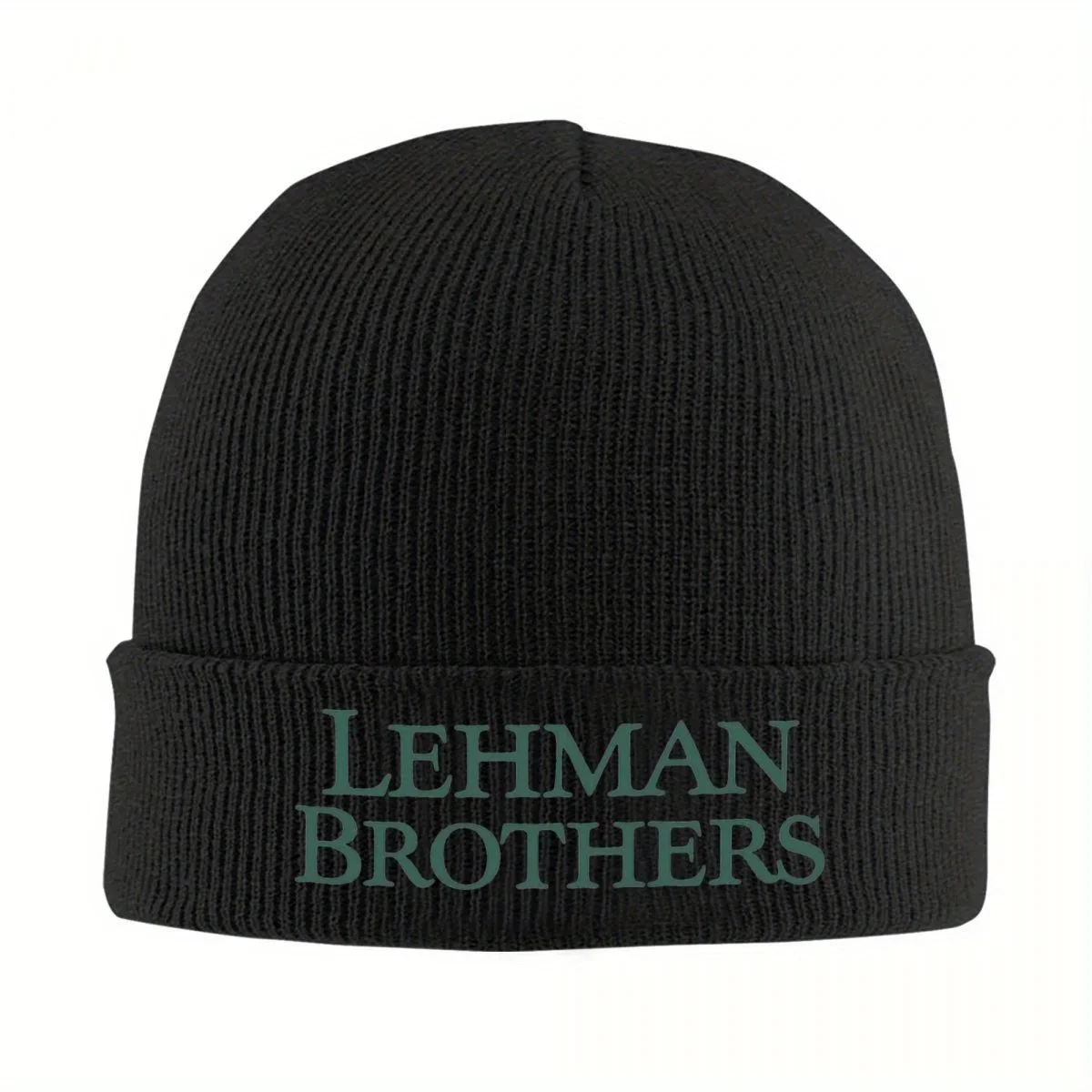 2026 Lehman Brothers Big Banks Knitted Caps for Women Men Beanies Autumn Winter Hats Acrylic Hip Hop Melon Cap