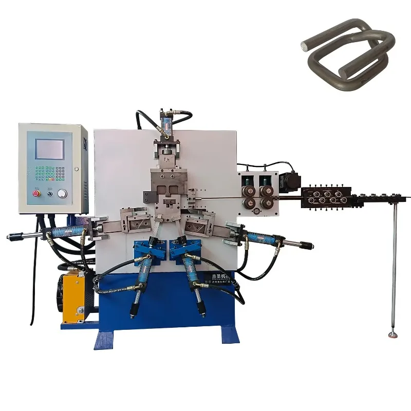 High Production Automatic Hydraulic Steel Strapping Buckle Maker New Wire Bending Machine with Motor and CNC