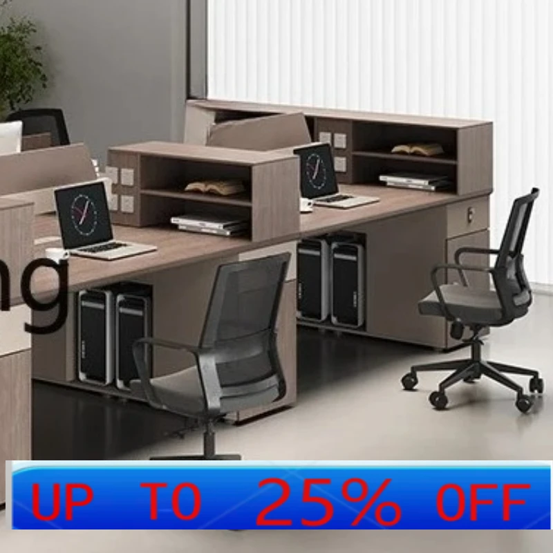 

LMM office simple style staff desk modern computer desk and chair combination