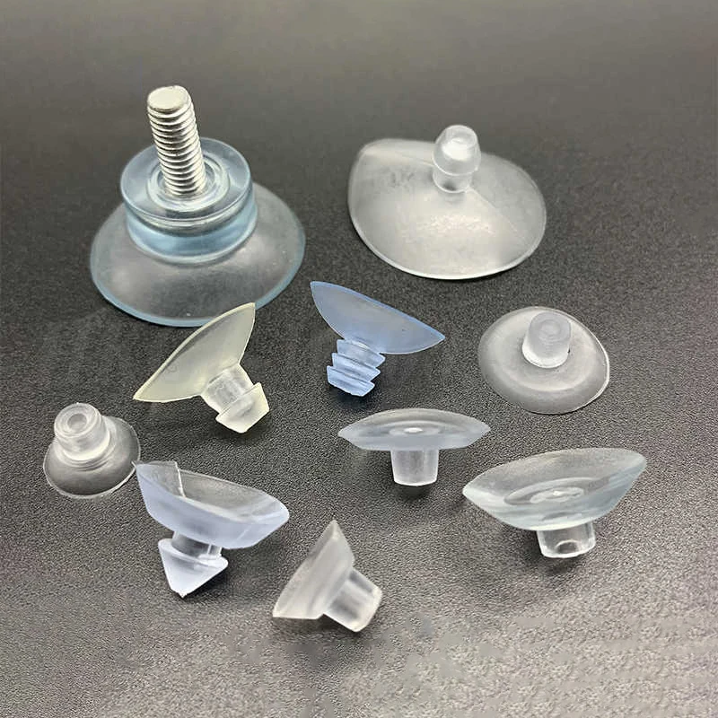 Transparent PVC Suction Cup Mushroom Head Sucker Strong Vacuum Sucker Glass Sucker Window Clear Sucker For Decoration/Fixation